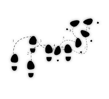 footsteps